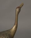 TWO JAPANESE BRONZE CRANES, TAISHO PERIOD (1912-1926)