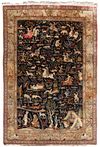 A SILK CARPET, QOM, PERSIA, 20TH CENTURY
