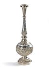 AN INDIAN SILVER ROSE WATER SPRINKLER, 19TH CENTURY