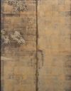 A TALL JAPANESE SCREEN DEPICTING A WINTER SCENE, LATE EDO PERIOD (FIRST HALF 19TH CENTURY)