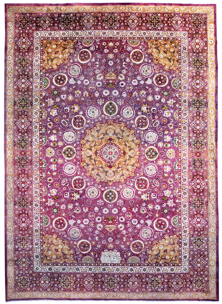 A SIGNED AGRA JAIL CARPET