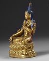 A Tibetan gilt bronze bodhisattva