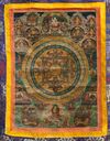 A TIBETAN BUDDHIST THANGKA PAINTING, 19TH CENTURY
