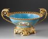A SEVRES STYLE PORCELAIN BOWL, NAPOLEON III PERIOD, LATE 19TH CENTURY