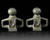 A PAIR OF ROMAN BRONZE CHARIOT FITTINGS, CIRCA 2ND/3RD CENTURY AD