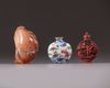 Three Chinese snuff bottles