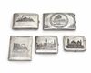 FIVE SILVER BOXES, IRAQ, EARLY 20TH CENTURY