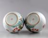 A PAIR OF LARGE CHINESE FAMILLE ROSE 'BIRDS AND FLOWERS' BOTTLE VASES, TIANQIUPING, 19TH-20TH CENTURY