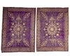 TWO OTTOMAN  SILVER AND GOLD  EMBROIDERED VELVET PANELS,TURKEY, 18TH-19TH CENTURY
