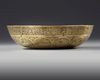 A PERSIAN ENGRAVED FIGURAL BRASS BOWL, PERSIA QAJAR, 19TH CENTURY