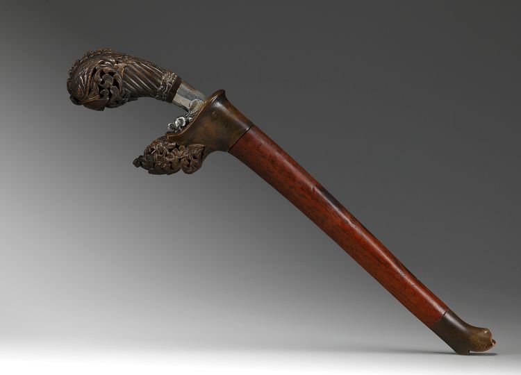 A rare traditional Sewar with silver mounts