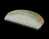 A COMB WITH CHINESE JADE AND BRONZE ORNAMENT, CHINA, LIAO DYNASTY  (907–1125)