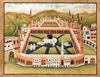 A LARGE INDIAN PAINTING WITH A VIEW OF MECCA, EARLY 20TH CENTURY