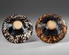 TWO CHINESE 'TORTOISESHELL' GLAZED BOWLS, QING DYNASTY (1644–1911)