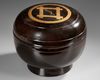 A JAPANESE LACQUERED RICE CONTAINER WITH FAMILY CREST (MON),EDO PERIOD (1615–1868)