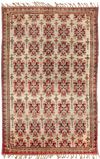 AN ANATOLIAN SIVAS RUG WITH UNUSUAL DESIGN, 19TH CENTURY