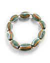 A MULTICOLOR GLASS BEAD BRACELET