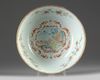 A Chinese Export famille rose European-subject bowl