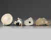 Four Chinese enamelled figures