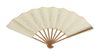 A bamboo and paper folding fan (ōgi) in scribed by the Buddhist Nun Otagaki Rengetsu (1791-1875)