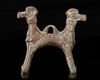 A BRONZE DOUBLE HEADED MYTHOLOGICAL ANIMAL, LURISTAN PERIOD, 1ST MILLENNIUM BC
