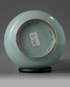 A Chinese pale-blue-glazed bottle vase