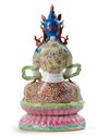 A CHINESE FAMILLE ROSE FIGURE OF AMITAYUS, 20TH CENTURY
