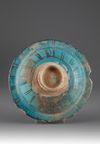 A Raqqa Turquoise Glazed Pottery dish