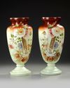A PAIR OF ENAMELLED VASES, FRANCE, 19TH CENTURY
