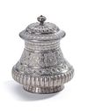 A SILVER POT WITH  COVER, INDIA, 19TH CENTURY