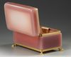 A PINK OPALINE JEWELRY BOX, FRANCE, 19TH CENTURY
