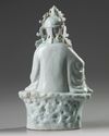 A Chinese Qingbai-glazed figure of Guanyin