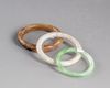 Three Chinese jade bangles