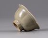 A small Yaozhou-celadon hexafoil bowl