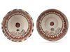 TWO NISHAPUR SLIP-PAINTED POTTERY BOWLS, 9TH-10TH CENTURY