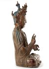 A LARGE CHINESE HEAVILY CAST BRONZE GUANYIN, CHINA, 19TH CENTURY