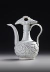 A CHINESE CARVED QINGBAI PHOENIX EWER, SONG DYNASTY (960-1279)