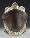 A FINE LEATHER COVERED WOODED SADDLE, CENTRAL ASIA, 19TH CENTURY