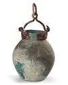 A HEAVY BRONZE POT, BYZANTINE, 6TH-7TH CENTURY AD