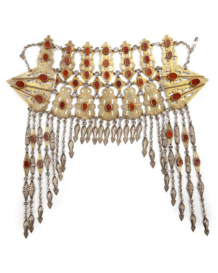 ISLAMIC SILVER JEWELRY, TURKMENISTAN, 19TH CENTURY