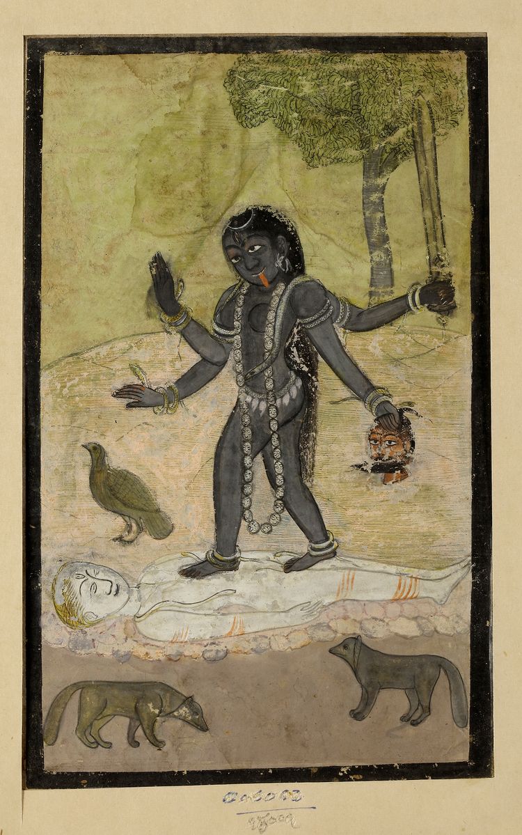 THE GODDESS KALI GULER OR MANDI, NORTH INDIA, CIRCA 1820