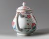 A Chinese famille rose 'mandarin ducks' teapot and cover
