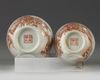 A set of two Chinese sepia-decorated 'landscape' bowls