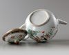 A Chinese famille verte 'bird and flower' teapot and cover