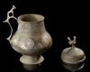 A KHORASSAN SILVER INLAID COVERED JUG NORTH EAST PERSIA, 12TH CENTURY