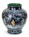 A CHINESE FAHUA 'EIGHT IMMORTALS' JAR, CHINA, MING DYNASTY (1368-1644)