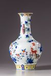A Chinese famille rose vase