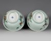 A PAIR OF JAPANESE ARITA CUPS 17TH CENTURY