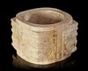 A BEIGE COLORED JADE CONG, CHINA, LIANGZHU CULTURE