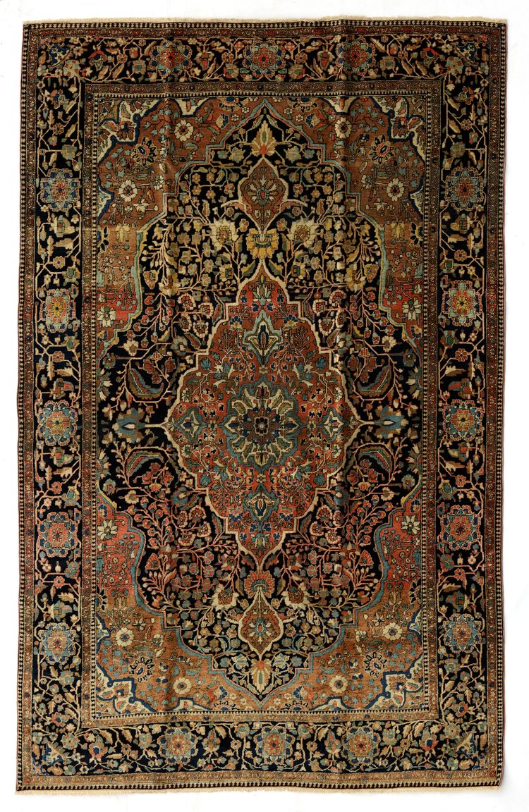 A KASHAN MUHTESEM RUG, 19TH CENTURY